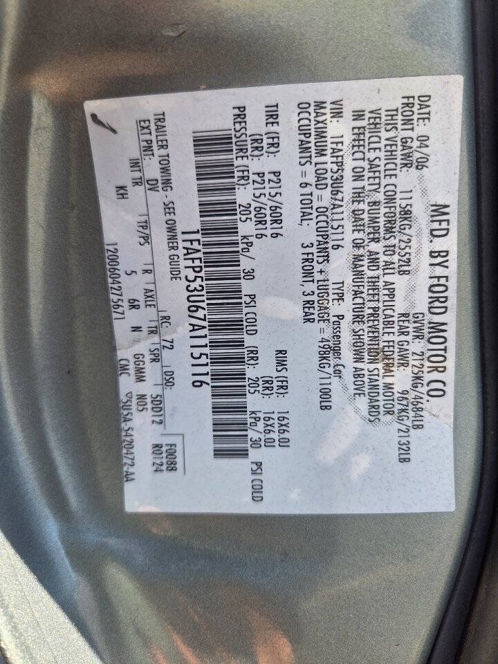 Used 2007 Ford Taurus SE FWD image 12