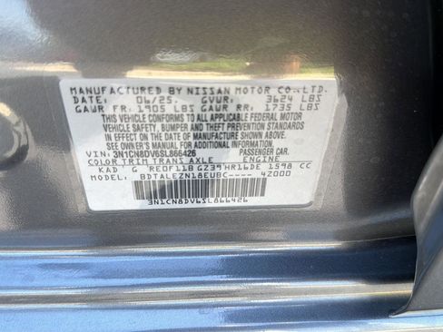 Used 2025 Nissan Versa S w/ S Plus Package FWD image 39