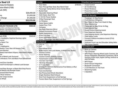 Used 2025 Kia Soul LX w/ LX Technology Package FWD image 3