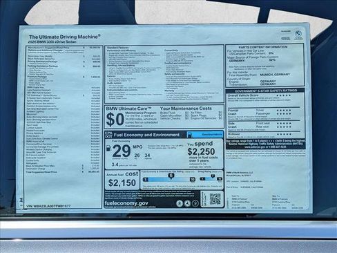 New 2026 BMW 330i xDrive Sedan w/ Premium Package AWD/4WD image 18