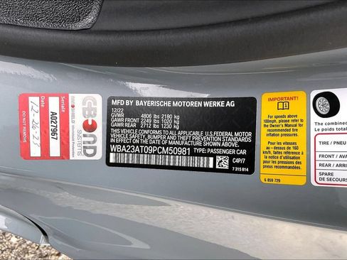 Used 2023 BMW 430i Convertible w/ M Sport Package RWD image 14