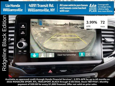 New 2026 Honda Ridgeline Black Edition image 20