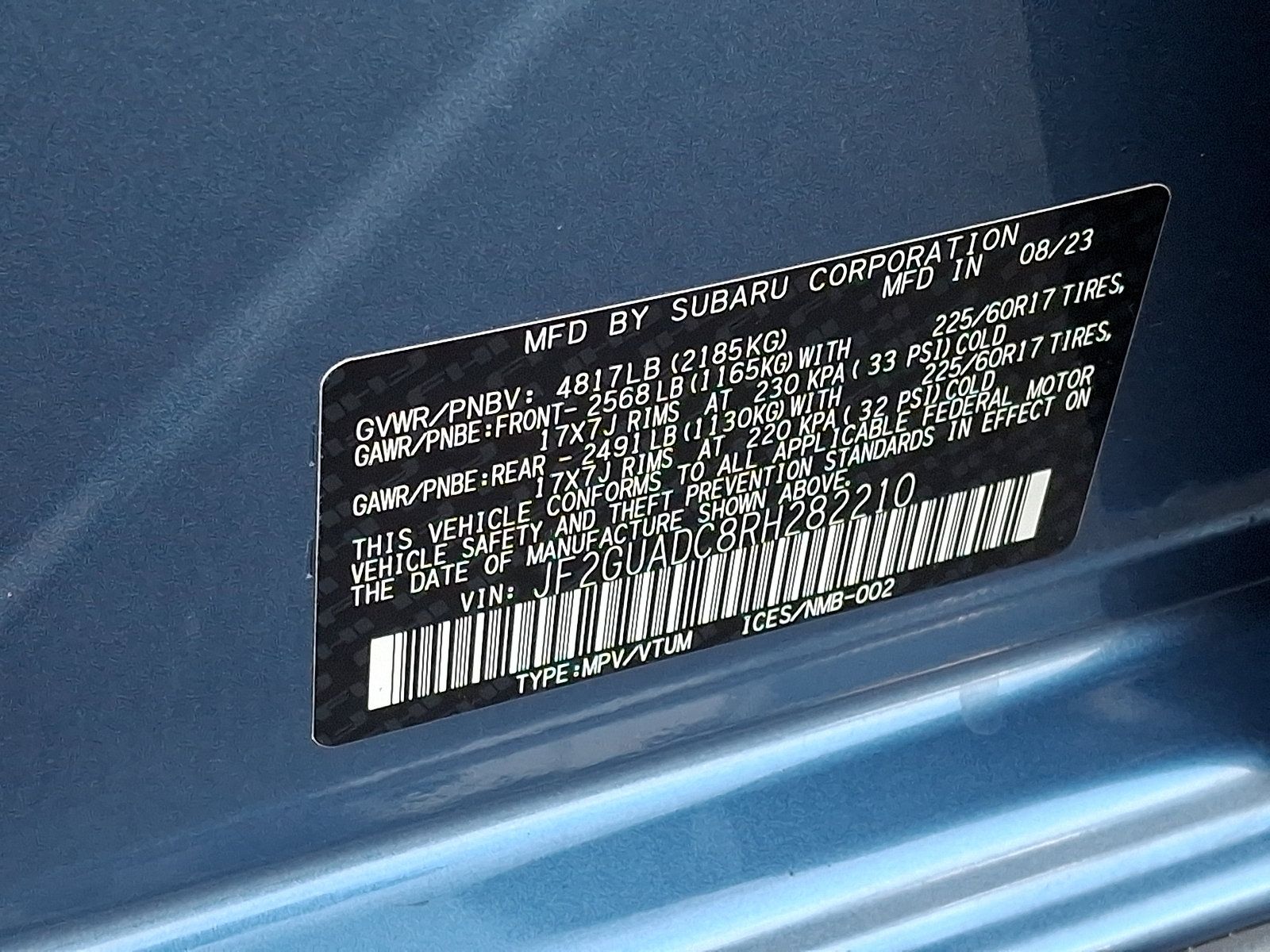 Certified 2024 Subaru Crosstrek 2.0i Premium AWD/4WD image 28