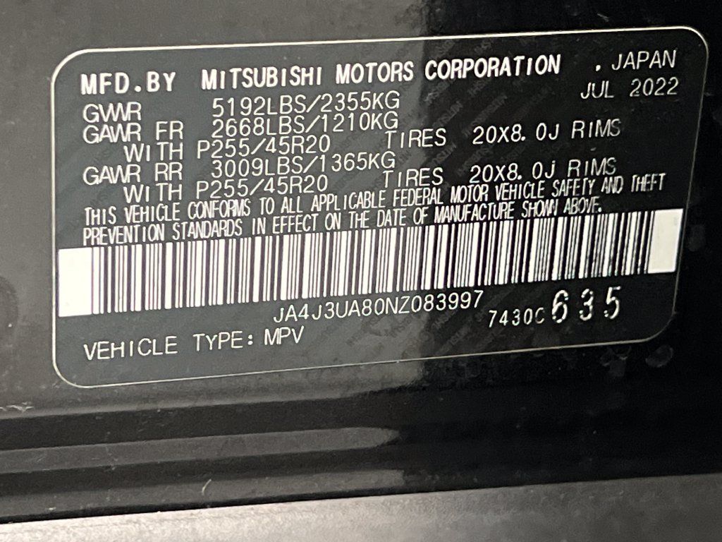Used 2022 Mitsubishi Outlander SE FWD image 83