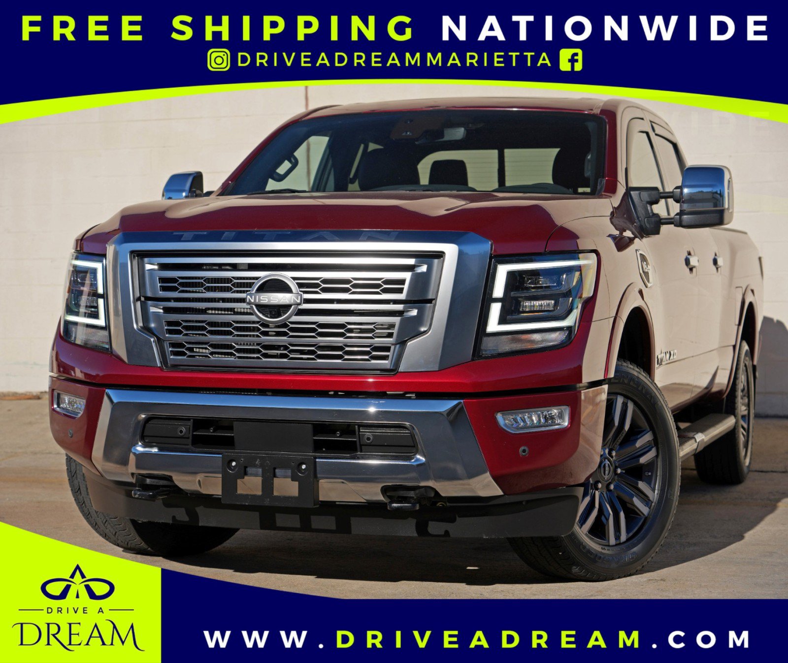 Used 2023 Nissan Titan Platinum Reserve w/ Moonroof Package AWD/4WD image 1