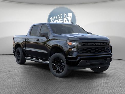 New 2026 Chevrolet Silverado 1500 Custom w/ Turbomax Blackout Package AWD/4WD image 1