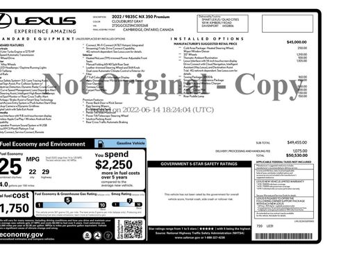 Used 2022 Lexus NX 350 AWD image 56