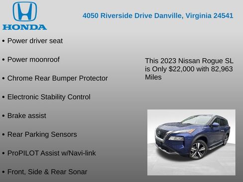 Used 2023 Nissan Rogue SL w/ SL Premium Package FWD image 17