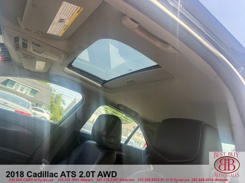 Used 2018 Cadillac ATS 2.0T AWD Sedan w/ Sky and Shine Package image 11
