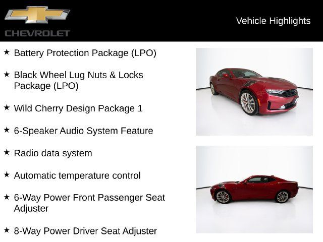 Used 2021 Chevrolet Camaro LT w/ Wild Cherry Design Package 1 RWD image 5