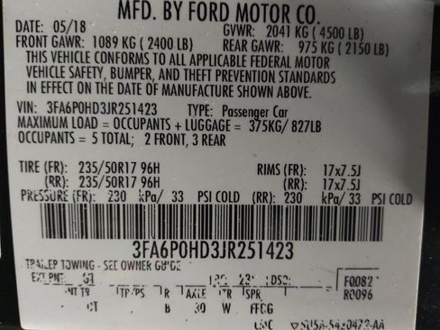 Used 2018 Ford Fusion SE w/ Fusion SE Technology Package FWD image 33