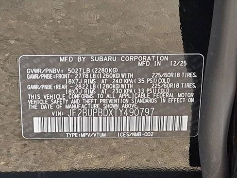 Certified 2026 Subaru Outback Premium AWD/4WD image 26