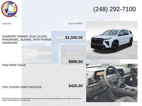 Certified 2026 Chevrolet Traverse RS w/ LPO, Floor Liner Package AWD/4WD image 5