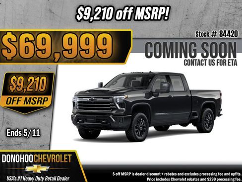 New 2026 Chevrolet Silverado 2500 High Country w/ Midnight Edition AWD/4WD image 1