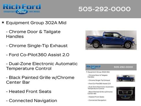 Certified 2025 Ford F150 XLT w/ Equipment Group 302A MID AWD/4WD image 12