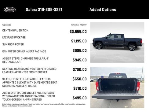 Used 2018 Chevrolet Silverado 1500 LTZ Z71 w/ Centennial Edition image 2