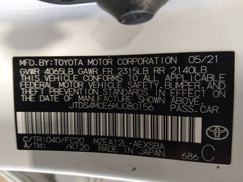 Used 2021 Toyota Corolla SE FWD image 33