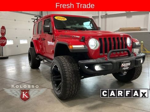 Used 2019 Jeep Wrangler Unlimited Rubicon w/ Uconnect 4C Nav & Sound Group AWD/4WD image 1
