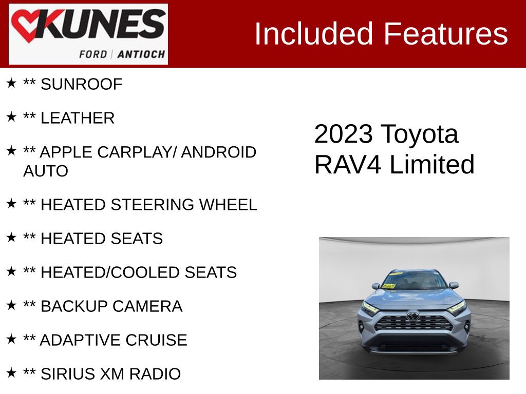 Used 2023 Toyota RAV4 Limited w/ Limited Grade Weather Package AWD/4WD image 3