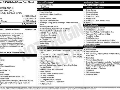 Used 2022 RAM 1500 Rebel w/ Rebel Level 2 Equipment Group AWD/4WD image 2