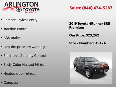 Used 2019 Toyota 4Runner SR5 Premium image 3