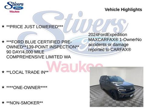 Certified 2024 Ford Expedition Max Limited AWD/4WD image 9