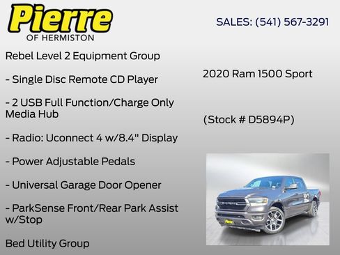 Used 2020 RAM 1500 Sport w/ Alpine Leather & Sound Group AWD/4WD image 18