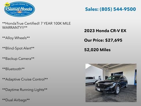 Certified 2023 Honda CR-V EX image 6