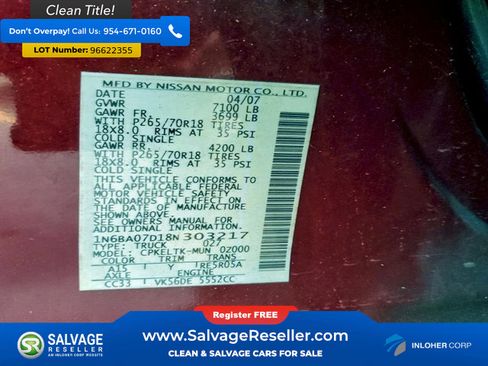 Used 2008 Nissan Titan SE image 16