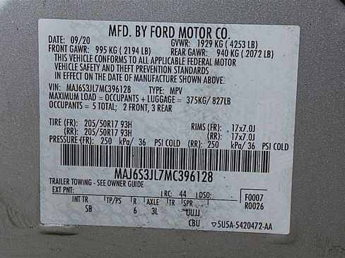 Used 2021 Ford EcoSport SES image 31