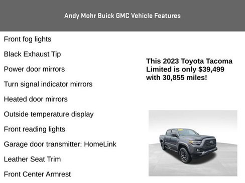 Used 2023 Toyota Tacoma Limited w/ Nightshade Package image 12
