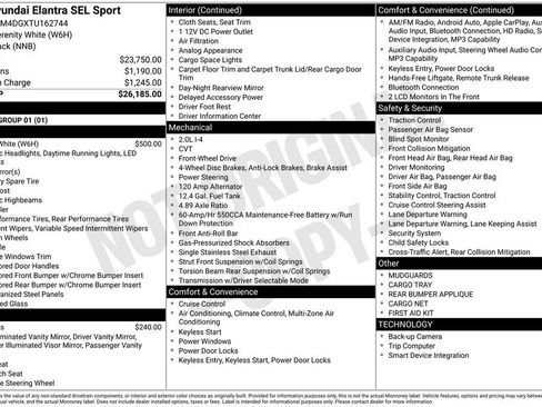 Certified 2026 Hyundai Elantra Sport FWD image 29