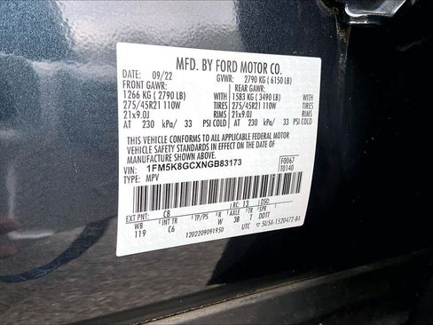 Certified 2022 Ford Explorer ST w/ Equipment Group 401A image 33