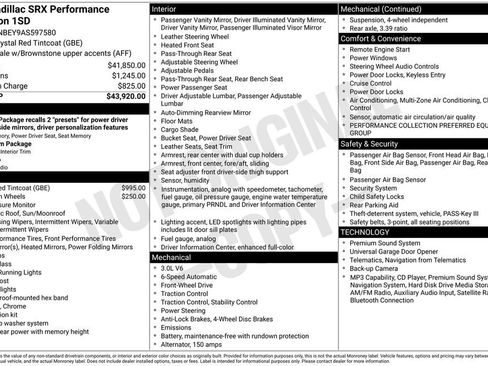 Used 2010 Cadillac SRX Performance FWD image 16