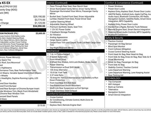 Used 2023 Kia K5 EX w/ EX Premium Package image 39