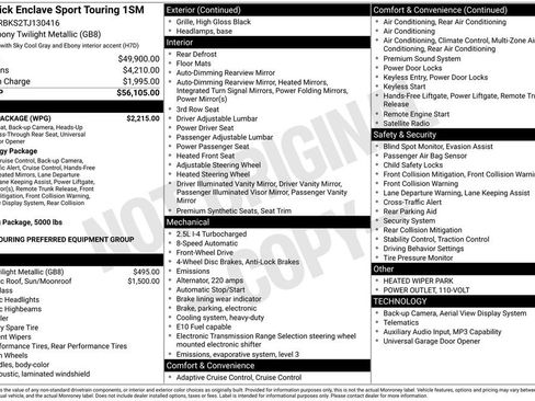 New 2026 Buick Enclave Sport Touring w/ Power Package image 47