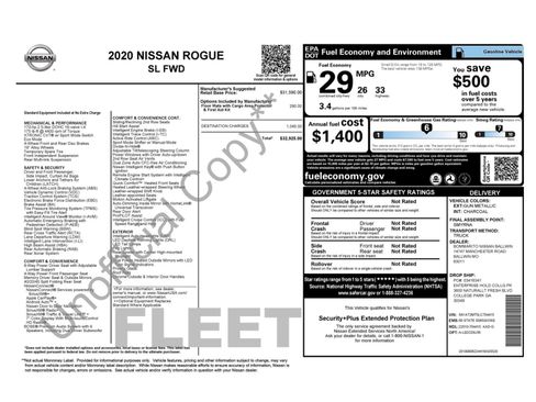 Used 2020 Nissan Rogue SL FWD image 52