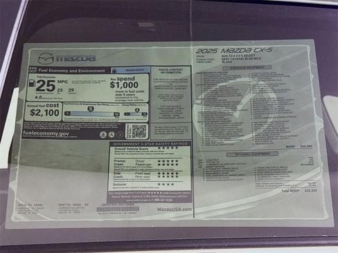 New 2025 MAZDA CX-5 AWD 2.5 S w/ Select Package image 20