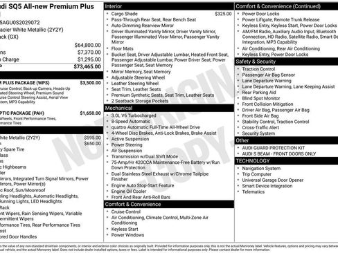 Used 2025 Audi SQ5 Premium Plus w/ Premium Plus Package image 79