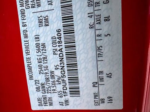 Used 2022 Ford F550 2WD Regular Cab Super Duty image 26