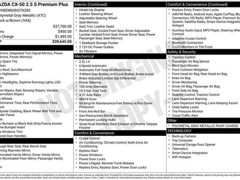 Used 2025 MAZDA CX-50 AWD 2.5 S w/ Premium Plus Pkg image 34