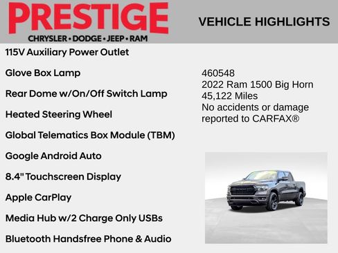 Used 2022 RAM 1500 Big Horn RWD image 10