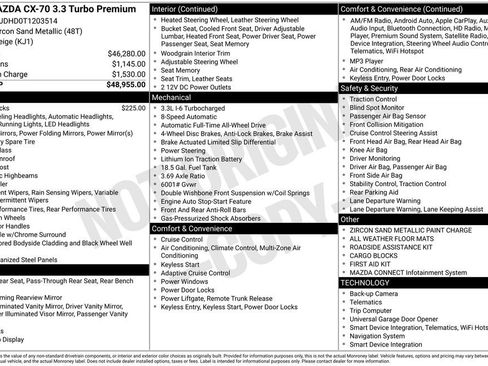 New 2026 MAZDA CX-70 3.3 Turbo w/ Premium Package image 22