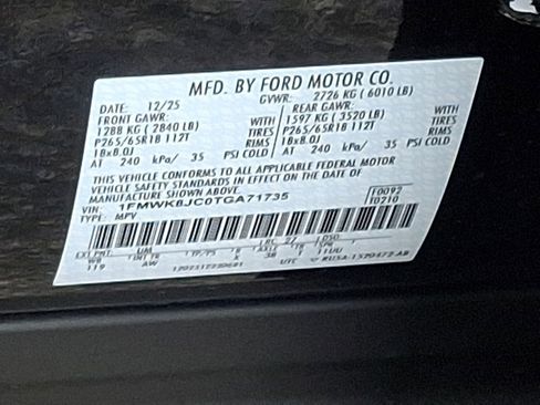 New 2026 Ford Explorer Tremor w/ Tremor Ultimate Package image 11