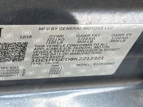 Used 2019 Chevrolet Silverado 1500 LTZ AWD/4WD image 28