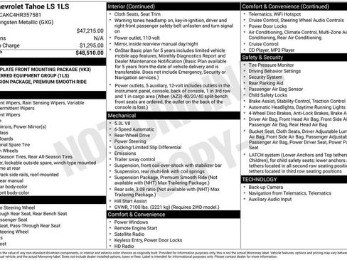 Used 2017 Chevrolet Tahoe LS image 43