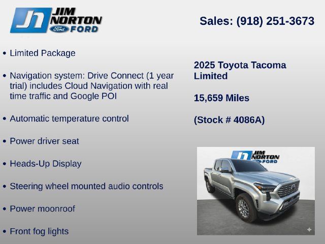 Used 2025 Toyota Tacoma Limited AWD/4WD image 8