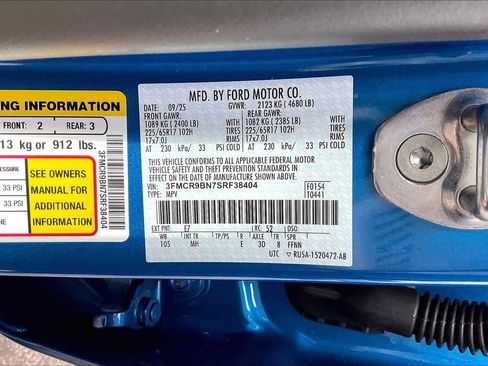 New 2025 Ford Bronco Sport Big Bend w/ Black Appearance Package AWD/4WD image 18