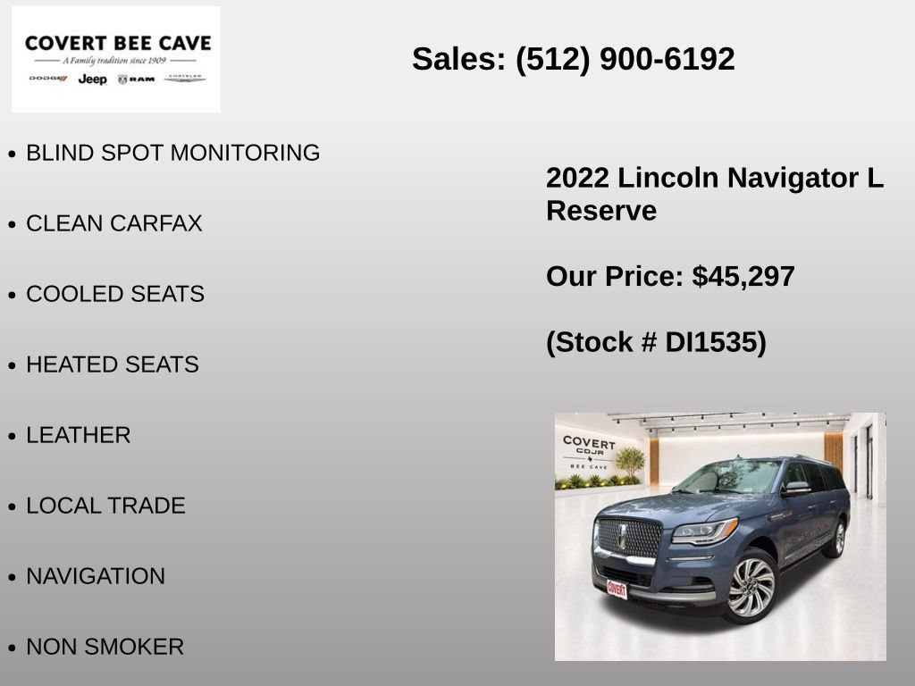 Used 2022 Lincoln Navigator L Reserve RWD image 7