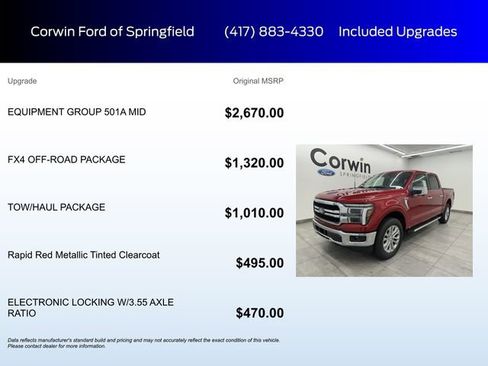 New 2025 Ford F150 Lariat w/ Equipment Group 501A Mid AWD/4WD image 5